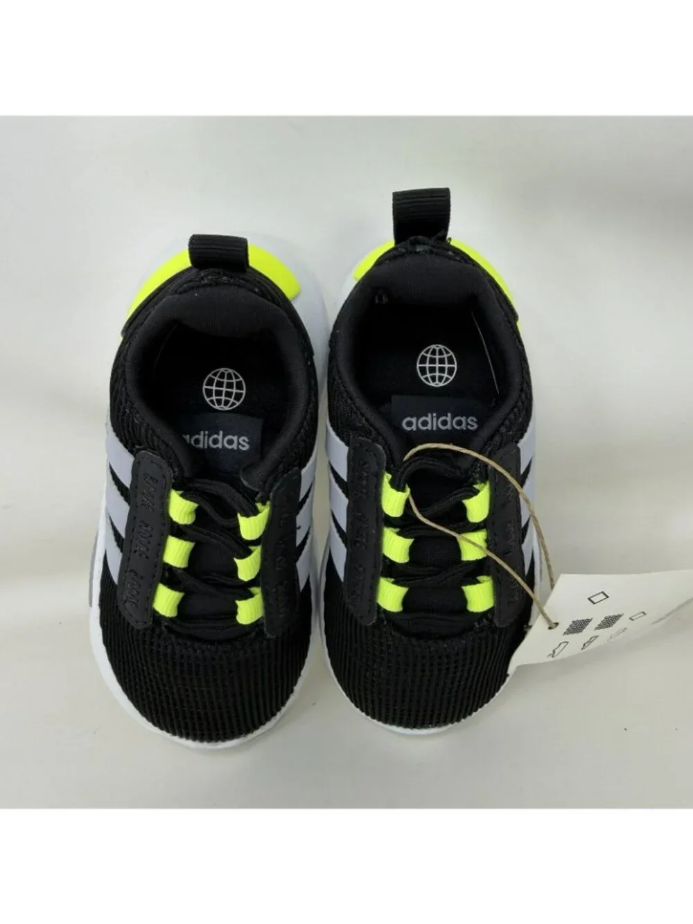 Adidas Racer TR21 Athletic Shoes Black White Toddler Size 4